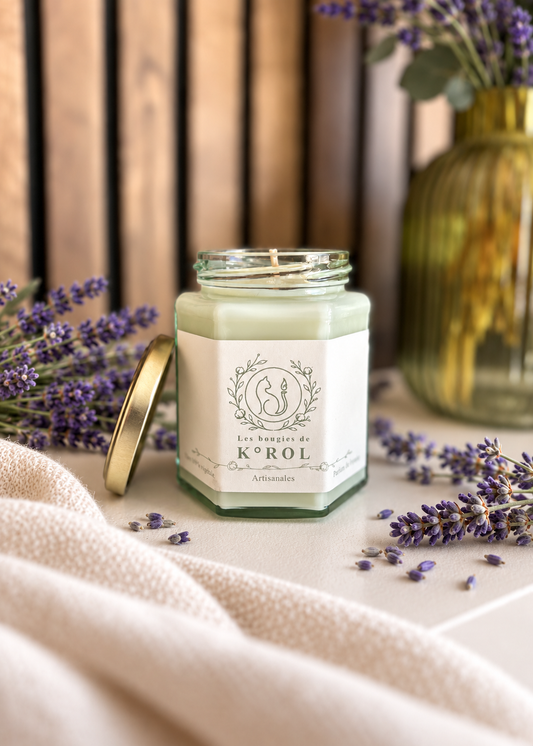 Bougie artisanale K°ROL Lavande - Les Intemporelles