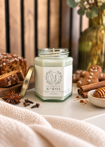 Bougie artisanale K°ROL Pain d'épices - Les Intemporelles