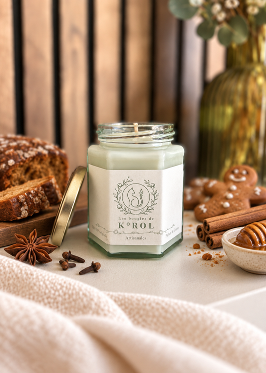 Bougie artisanale K°ROL Pain d'épices - Les Intemporelles