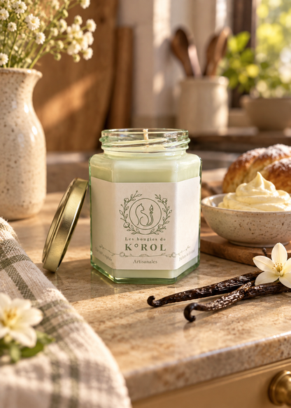 Bougie K°ROL Vanille en ambiance chaleureuse